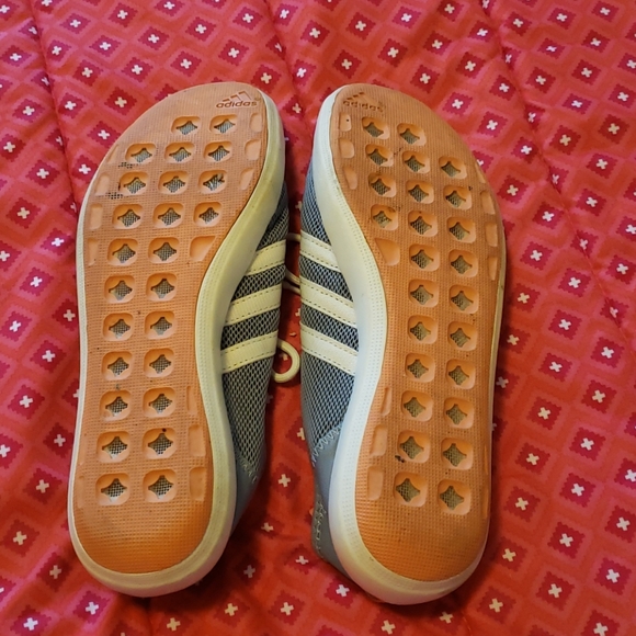 Adidas climacool sneakers. Grey/orange Sz - 6.5 - Picture 3 of 8